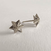 Star Stud Earrings - Sliver