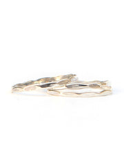 Sterling Stacking Rings - Waves