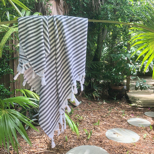 Candy Stripe Terry Turkish Towel