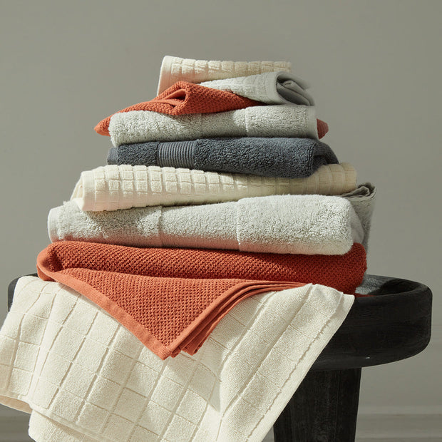 Textured Organic Cotton Towel - Aragon