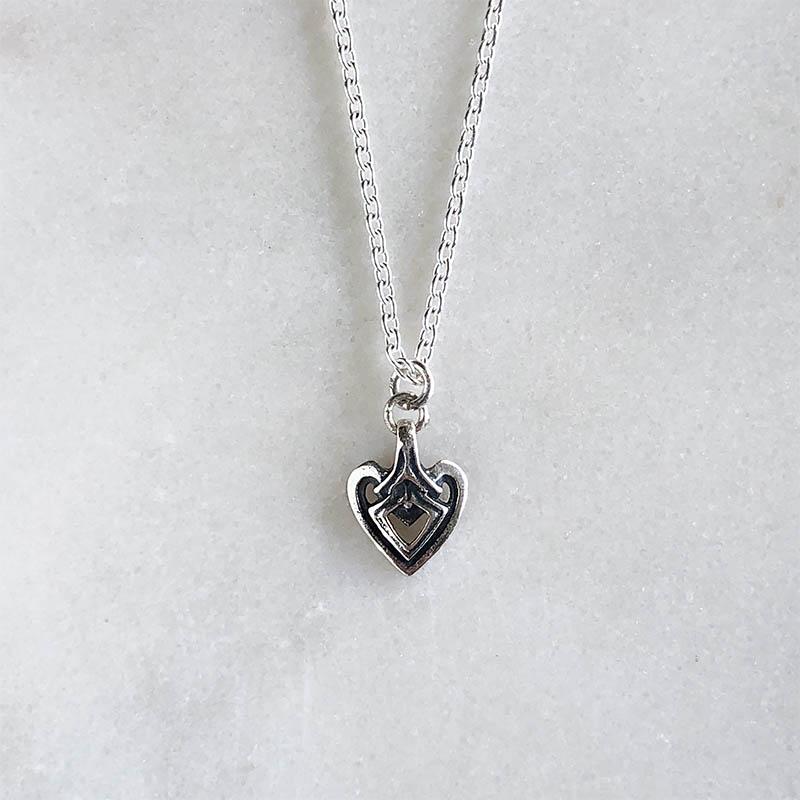 Tiny Heart Charm Necklace