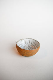textured ceramic ring dish