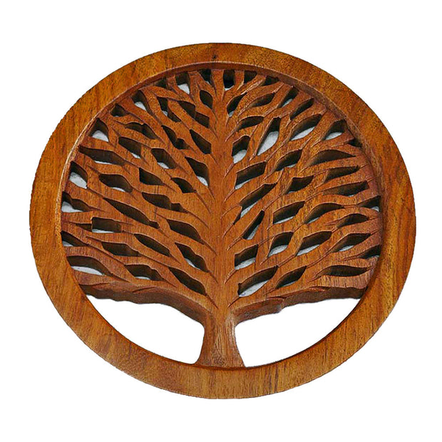 Tree of Life Wooden Trivet