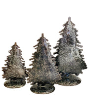 Christmas Trees Metal Art (set of 3)