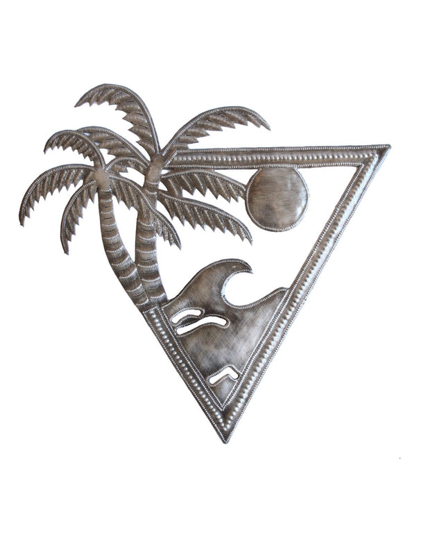 Ocean Palm Metal Art