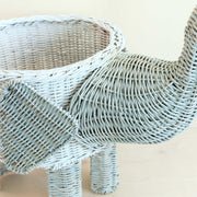 Two-tone Rattan Elephant Basket - Wicker Organizer | LIKHA