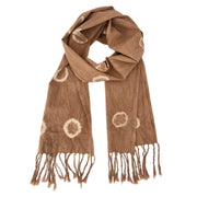 Almond Tie Dyed Circle Scarf