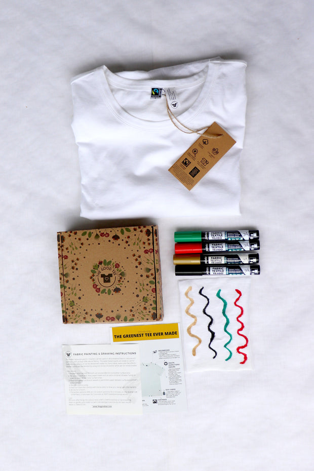 Xmas Fabric Marker Kit + Sustainable Unisex Tshirt