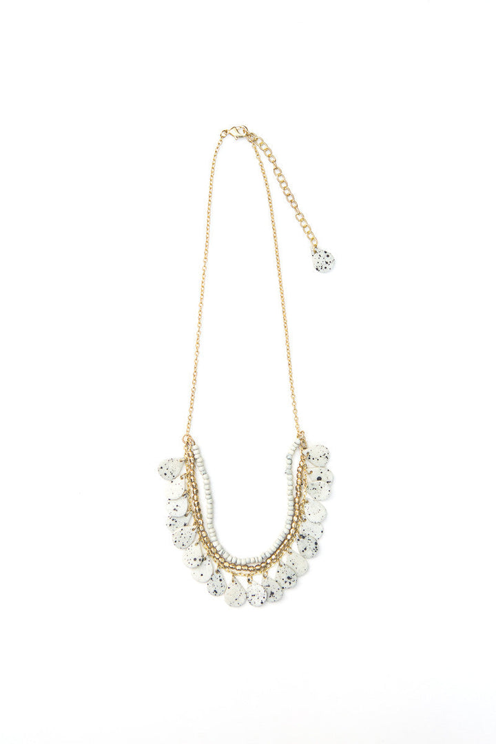 Speckled Bone Necklace