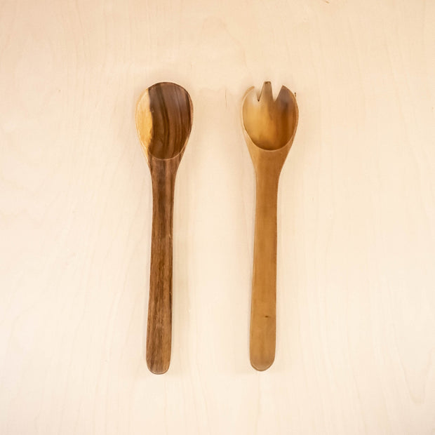 Acacia Wooden Utensils - Spoon & Fork, set of 2 | LIKHÂ
