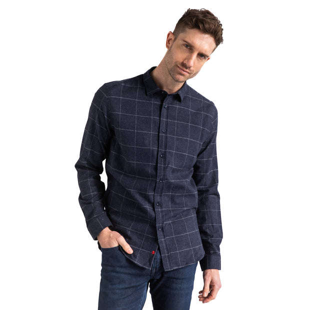 Navy Check Flannel