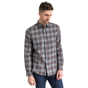 Mineral Gray Plaid Flannel