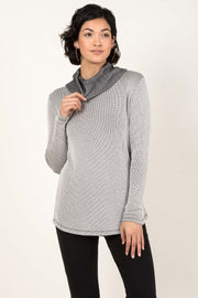 Waffle Cowl Pullover