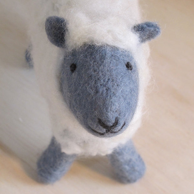 Hand Felted Small Sheep - Grey