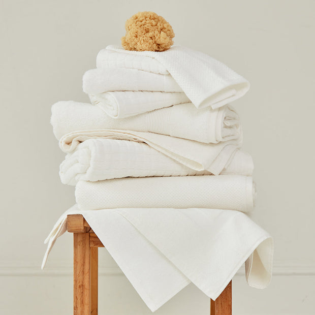 Cotton and Hemp Towel - Snow