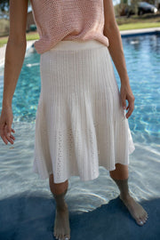 Ensenada Textured Cotton Skirt
