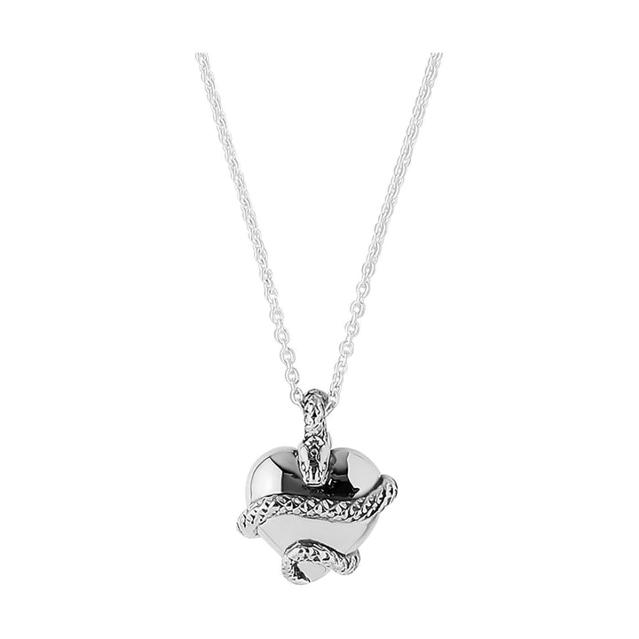 Wise Heart Silver Charm Necklace