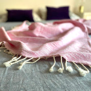 Yalova Ultra Soft Marbled Blanket Throw Pink